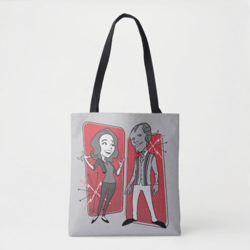 WandaVision Retro Animation Graphic Tote Bag