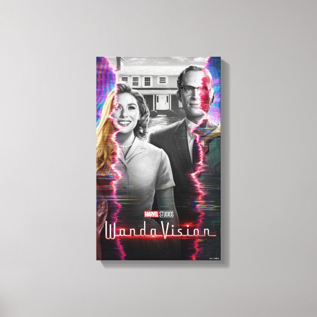 WandaVision Screen Tear Poster Canvas Print (Front)