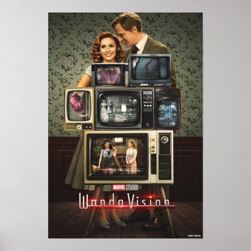 WandaVision Television Stack Poster