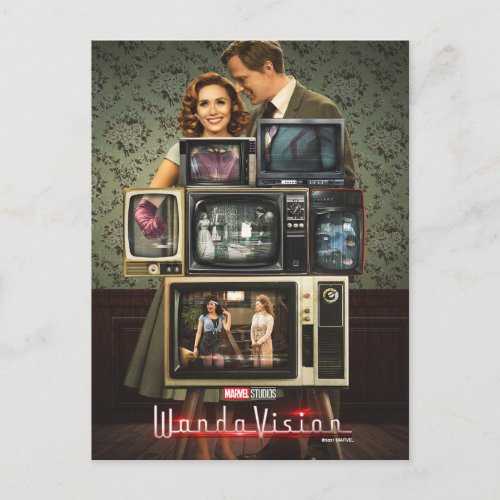 WandaVision Television Stack Poster Postcard