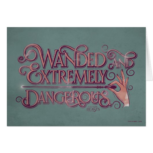 Wanded And Extremely Dangerous Graphic - Pink Cards (Front Horizontal)