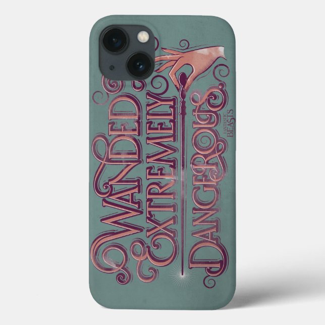 Wanded And Extremely Dangerous Graphic - Pink Case-Mate iPhone Case (Back)