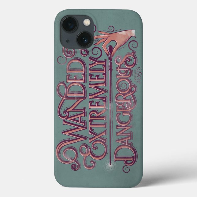 Wanded And Extremely Dangerous Graphic - Pink Case-Mate iPhone Case (Back)