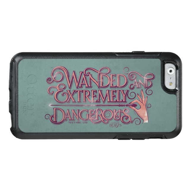 Wanded And Extremely Dangerous Graphic - Pink Otterbox iPhone Case (Back Horizontal)