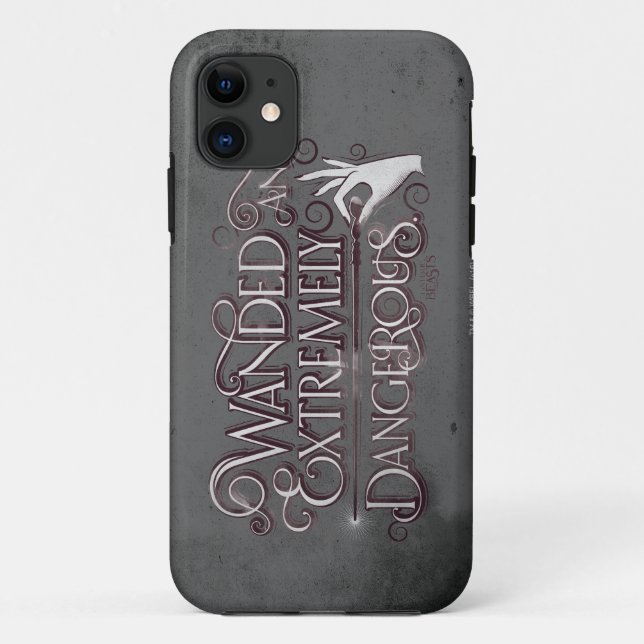 Wanded And Extremely Dangerous Graphic - White Case-Mate iPhone Case (Back)