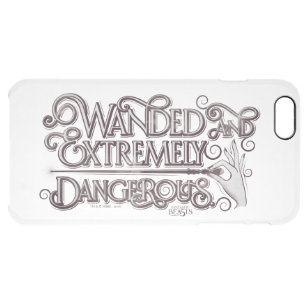 Wanded And Extremely Dangerous Graphic - White Clear iPhone 6 Plus Case