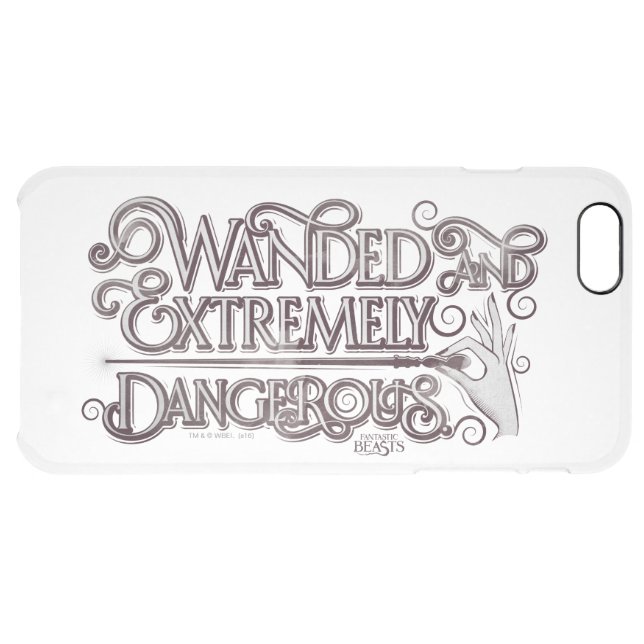 Wanded And Extremely Dangerous Graphic - White Uncommon iPhone Case (Back Horizontal)