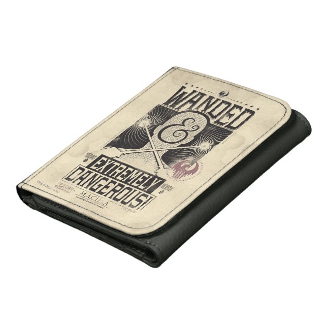 Wanded & Extremely Dangerous Wanted Poster - Black Wallet (Bottom)