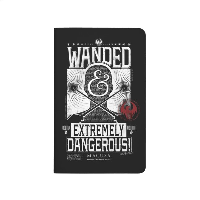 Wanded & Extremely Dangerous Wanted Poster - White Journal (Front)