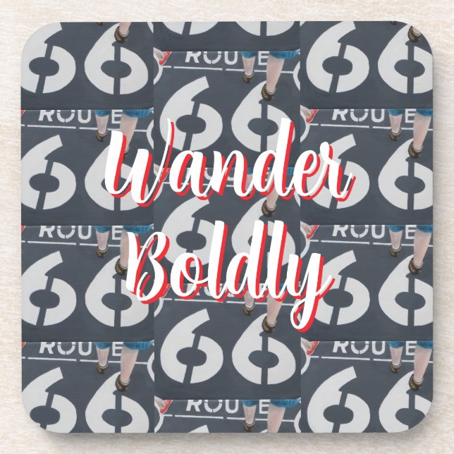 Wander Boldly Beverage Coaster (Front)
