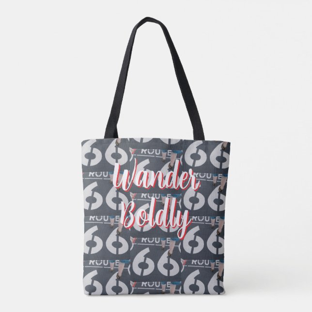 Wander Boldly Tote Bag (Back)