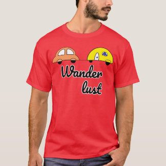 Wander lust vintage camping car for camping lovers T-Shirt