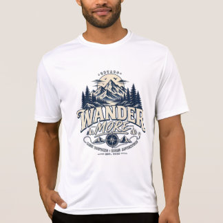 Wander More Less Routine More Adventure Mountain T T-Shirt