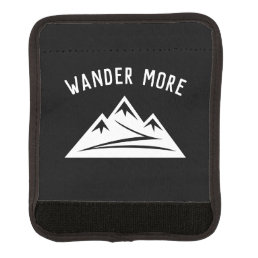 Wander more mountain logo custom travel luggage handle wrap