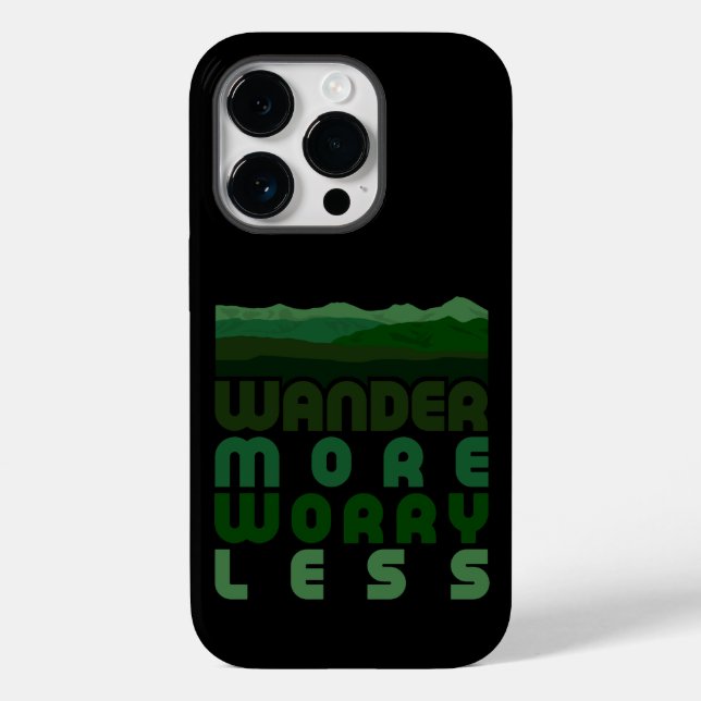 Wander More Worry Less Case-Mate iPhone Case (Back)