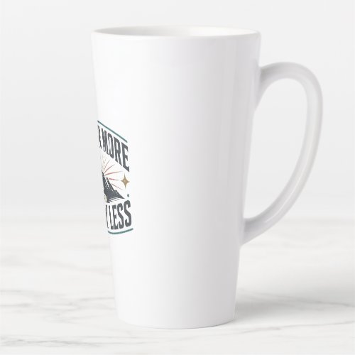 Wander More Worry Less Travel Adventure Mountain D Latte Mug