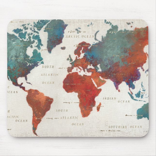 Wander Often, Wander Always Map With Quote Mouse Pad (Front)