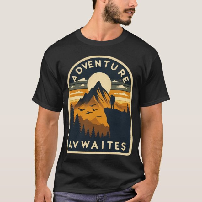Wander Often, Wonder Always – Adventure Awaits Tee (Front)
