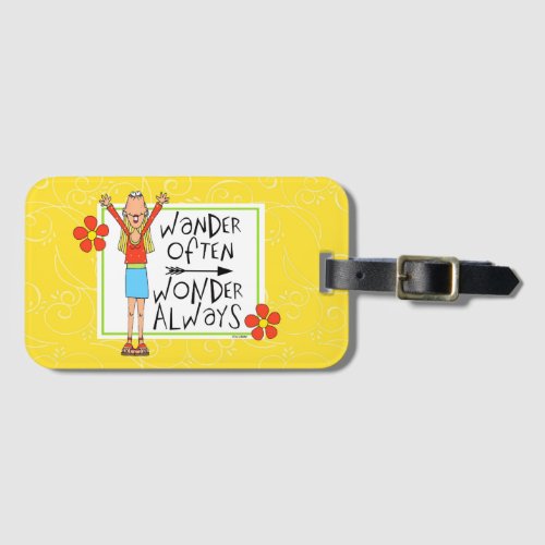 Wander Often Wonder Always Luggage Tag