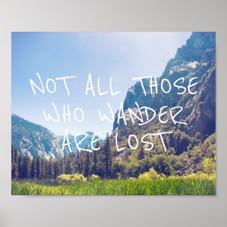 Wander Quote - Kings Canyon | Poster