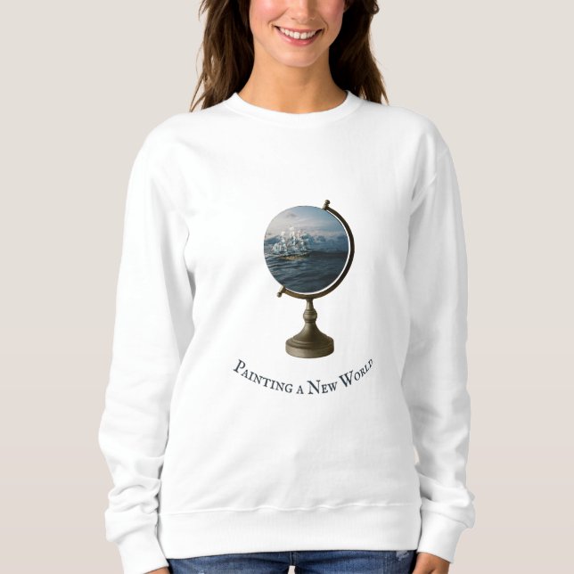 Wander The World Ocean Globe Expression Sweatshirt (Front)