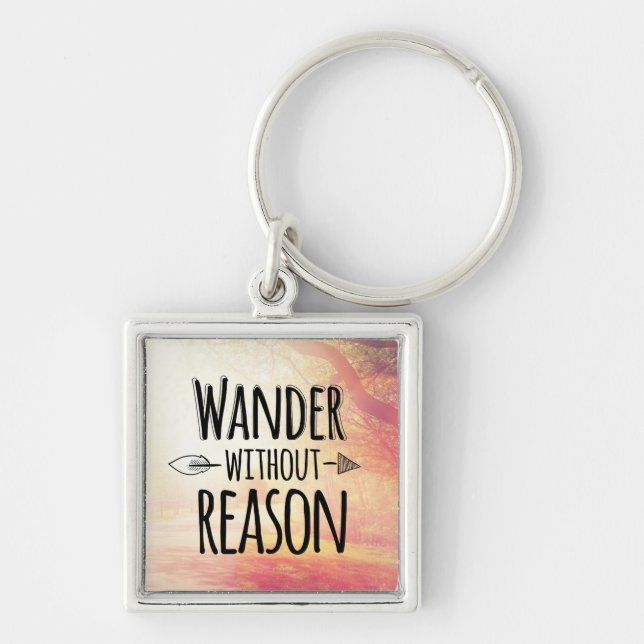 Wander Without Reason Keychain (Front)