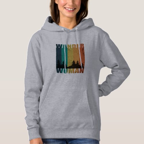 Wander woman hiking camping vintage hoodie