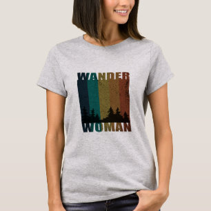 Wander woman hiking camping vintage T-Shirt