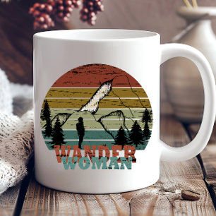 Wander woman hiking mug