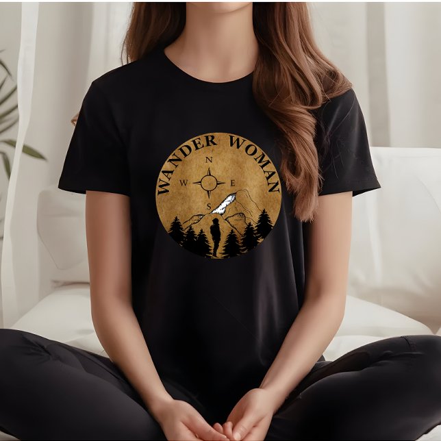 wander woman hiking vintage T-Shirt (Creator Uploaded)