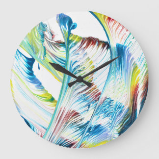 Wanderer 1 Colorful Abstract Wall Clock