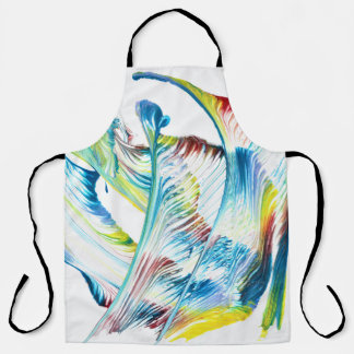 Wanderer 1 Free Flowing Colorful Abstract Apron