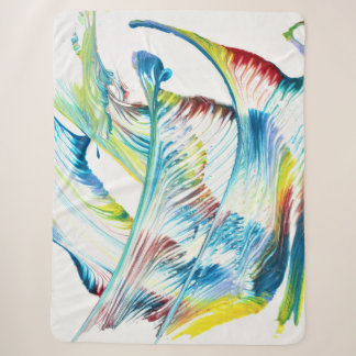 Wanderer 1 Free Flowing Colorful Abstract Blanket