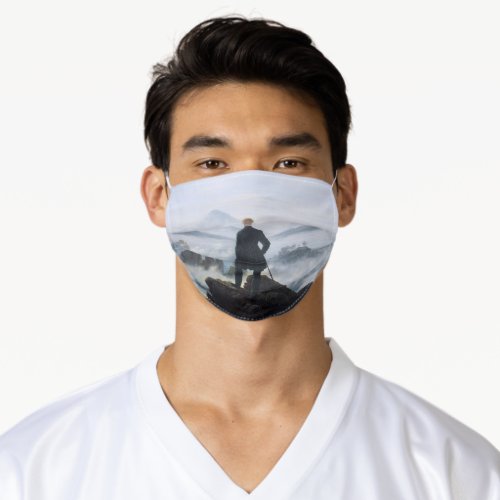 Wanderer Above the Sea of Fog by CD Friedrich Adult Cloth Face Mask