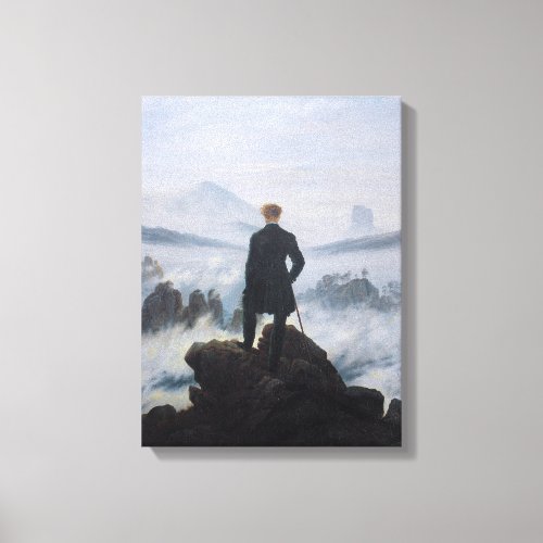 Wanderer above the Sea of Fog Canvas Print