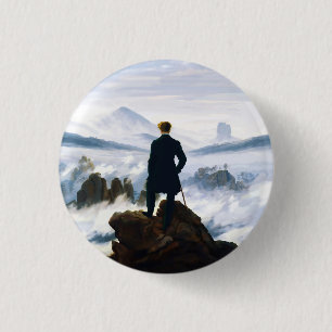 Wanderer above the Sea of Fog, Caspar D Friedrich Button