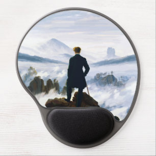 Wanderer above the Sea of Fog, Caspar D Friedrich Gel Mouse Pad