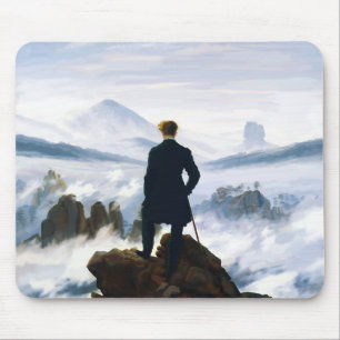 Wanderer above the Sea of Fog, Caspar D Friedrich Mouse Pad
