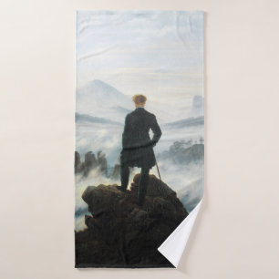 Wanderer above the Sea of Fog, Friedrich Bath Towel