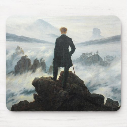 Wanderer above the Sea of Fog Friedrich Mouse Pad