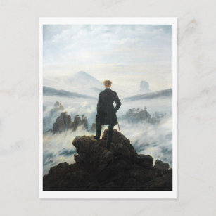 Wanderer above the Sea of Fog, Friedrich Postcard