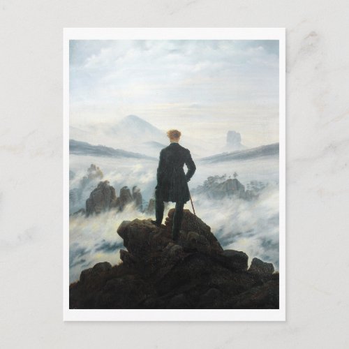 Wanderer above the Sea of Fog Friedrich Postcard