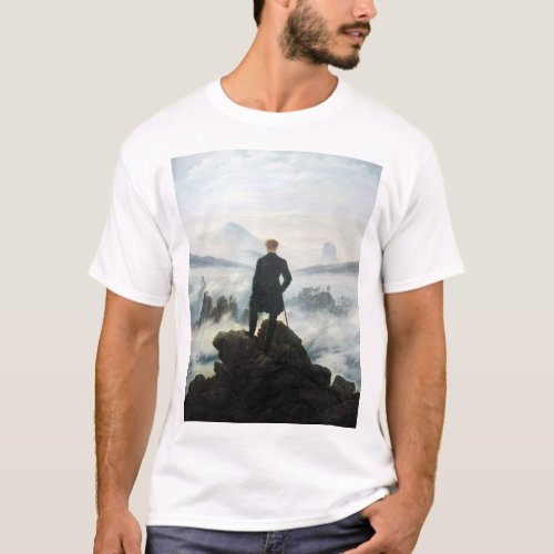 Wanderer above the Sea of Fog Friedrich T_Shirt