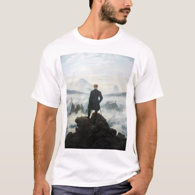 Wanderer above the Sea of Fog, Friedrich T-Shirt (Front)