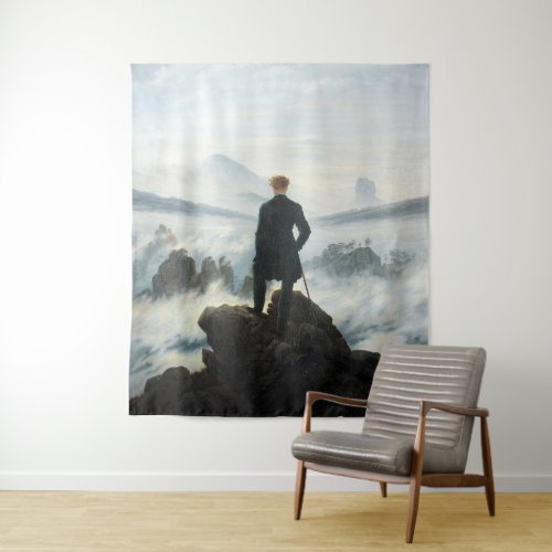 Wanderer above the Sea of Fog Friedrich Tapestry