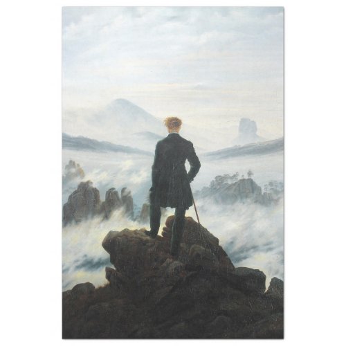 Wanderer above the Sea of Fog Friedrich Tissue Paper