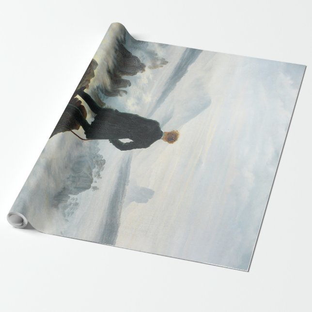 Wanderer above the Sea of Fog, Friedrich Wrapping Paper (Unrolled)