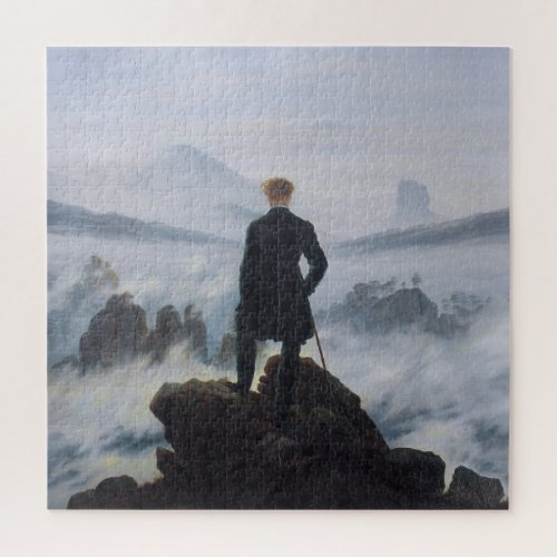 Wanderer Above the Sea of Fog Jigsaw Puzzle