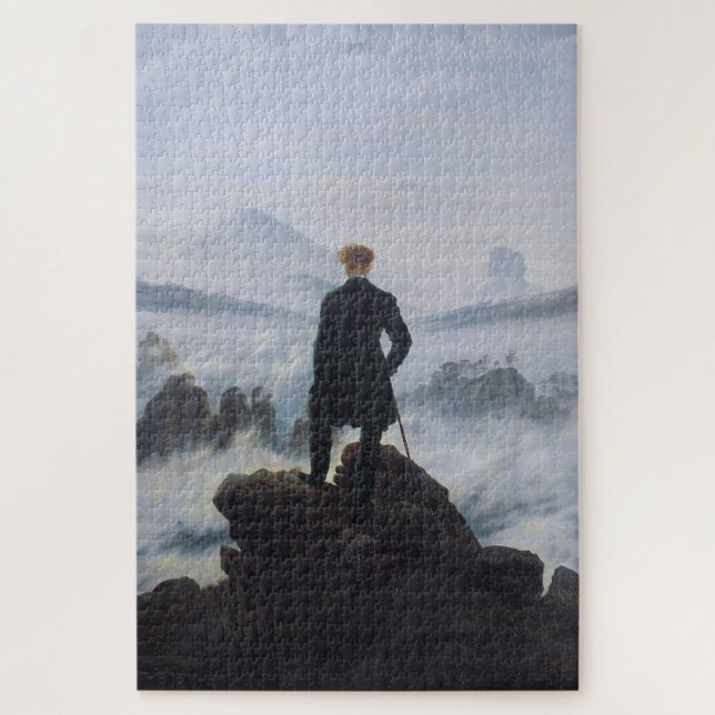 Wanderer above the Sea of Fog Jigsaw Puzzle (Vertical)