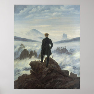 Wanderer Above the Sea of Fog - Large Poster